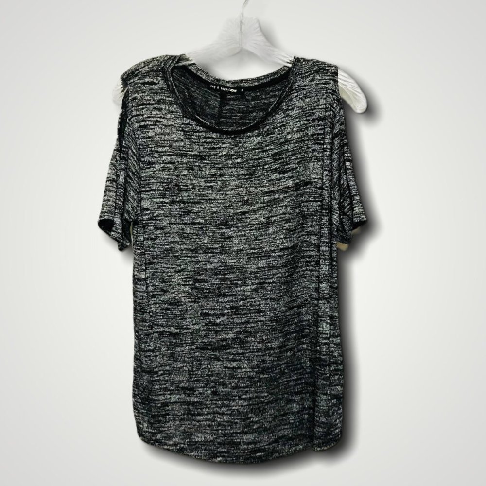 Rag & Bone Small Heather Cold Shoulder T Shirt - Picture 2 of 6